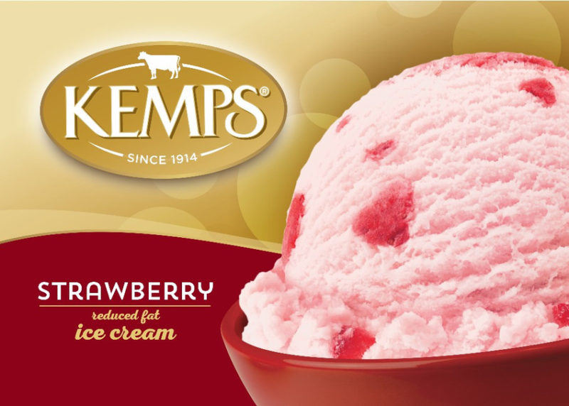 (56 oz.) Strawberry Reduced Fat Ice Cream