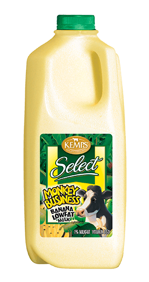 Banana 1% Lowfat Select Milk (Plastic Half Gallon)