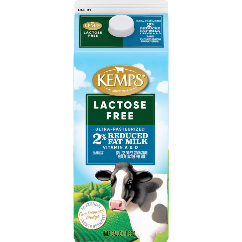 2% Lactose Free Half Gallon