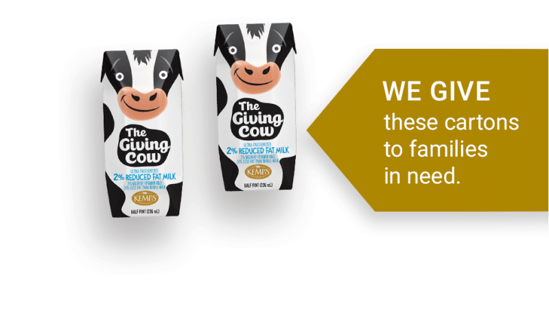 The Giving Cow cartons