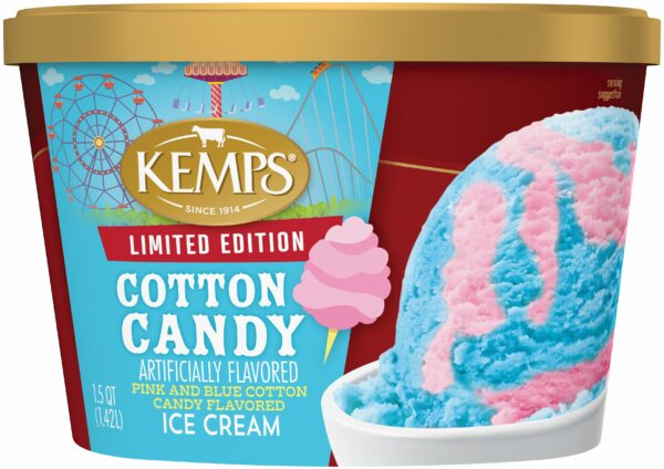 171272 171301 04458 Kemps Cotton Candy Ice Cream 48oz Scround CF (1