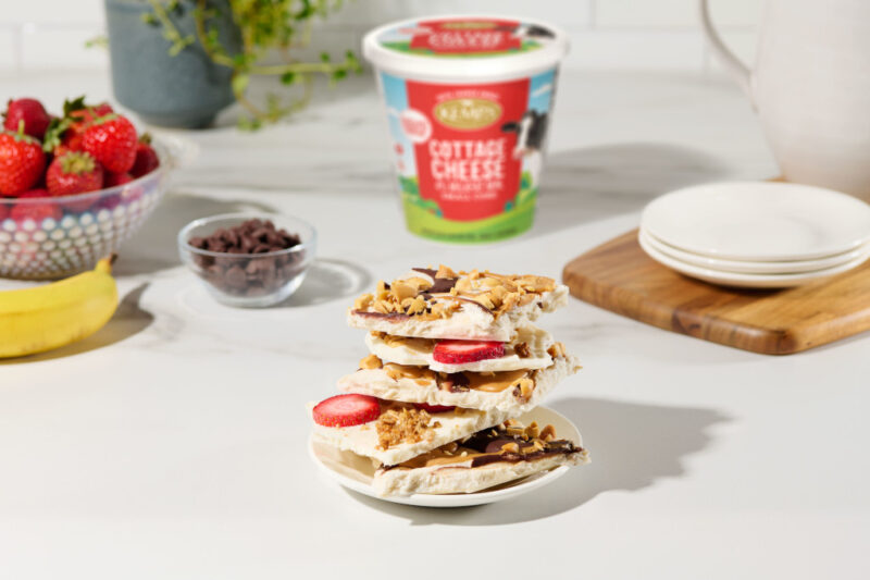 Frozen Cottage Cheese Bark – 2 Ways