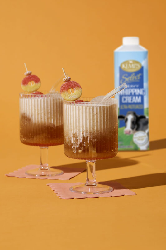 Peach Creamsicle Dirty Soda