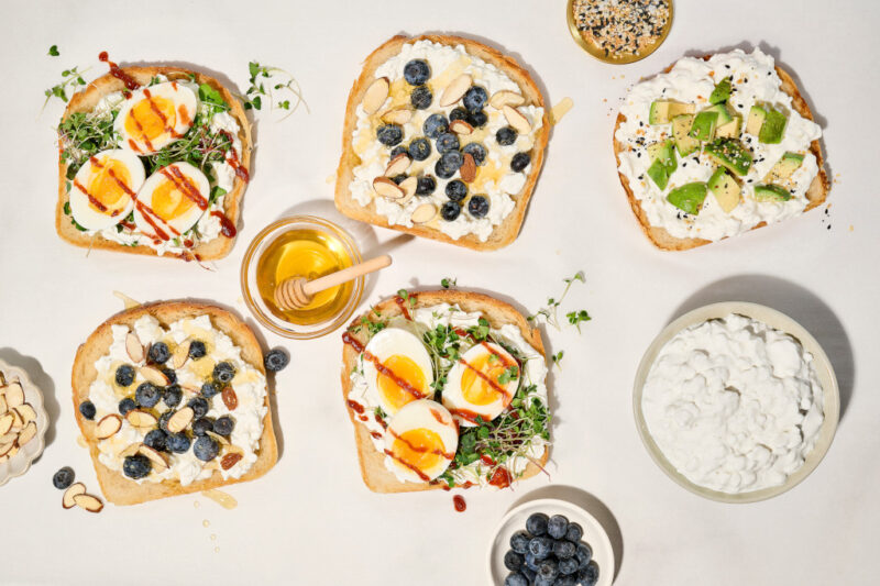 Cottage Cheese Breakfast Toast