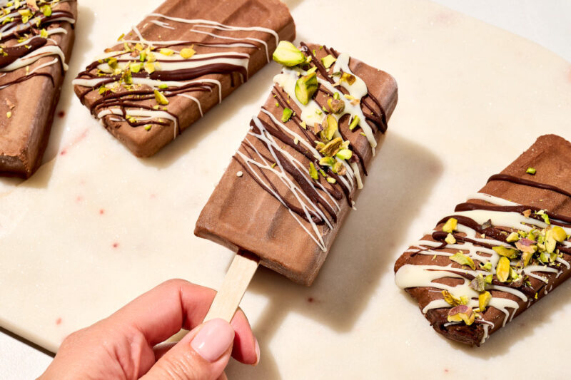 Pistachio Fudge Protein Pops