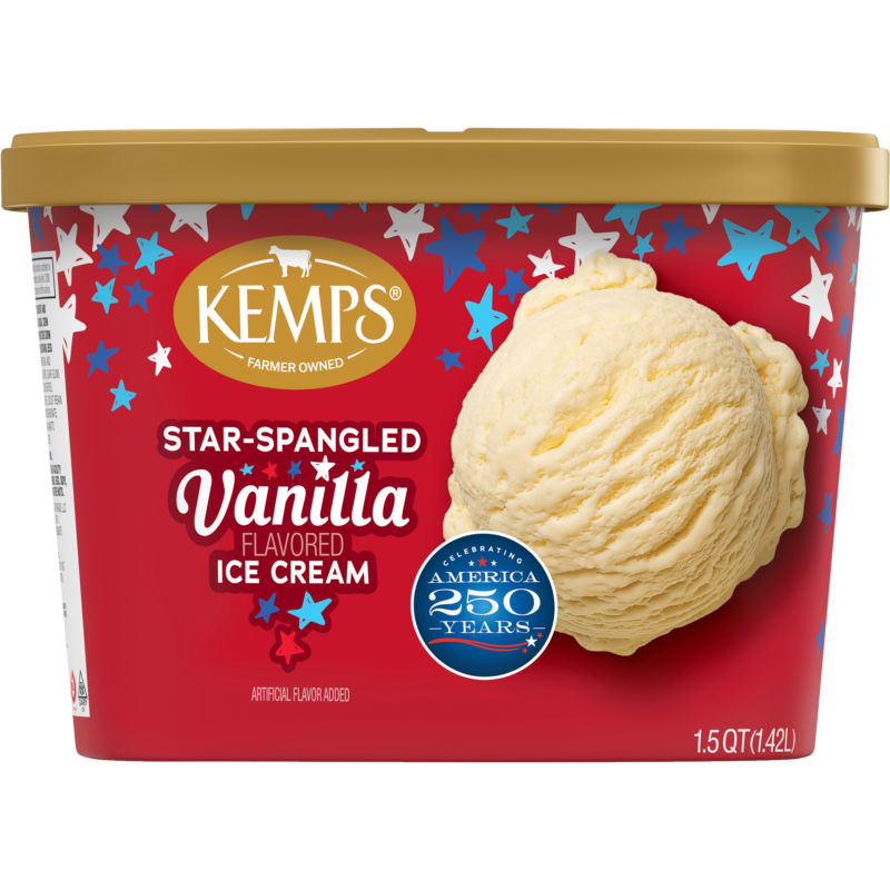 Kemps Star-Spangled Vanilla Ice Cream
