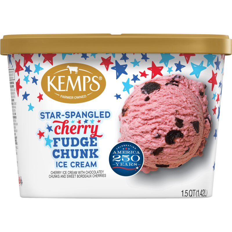 Kemps Star-Spangled Cherry Fudge Chunk
